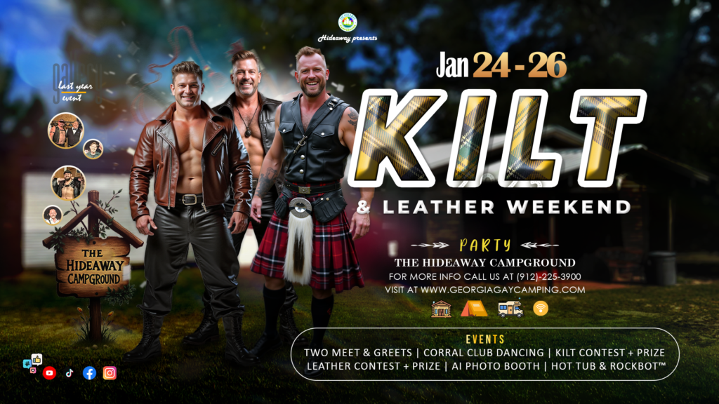 Kilt & Leather Weekend poster