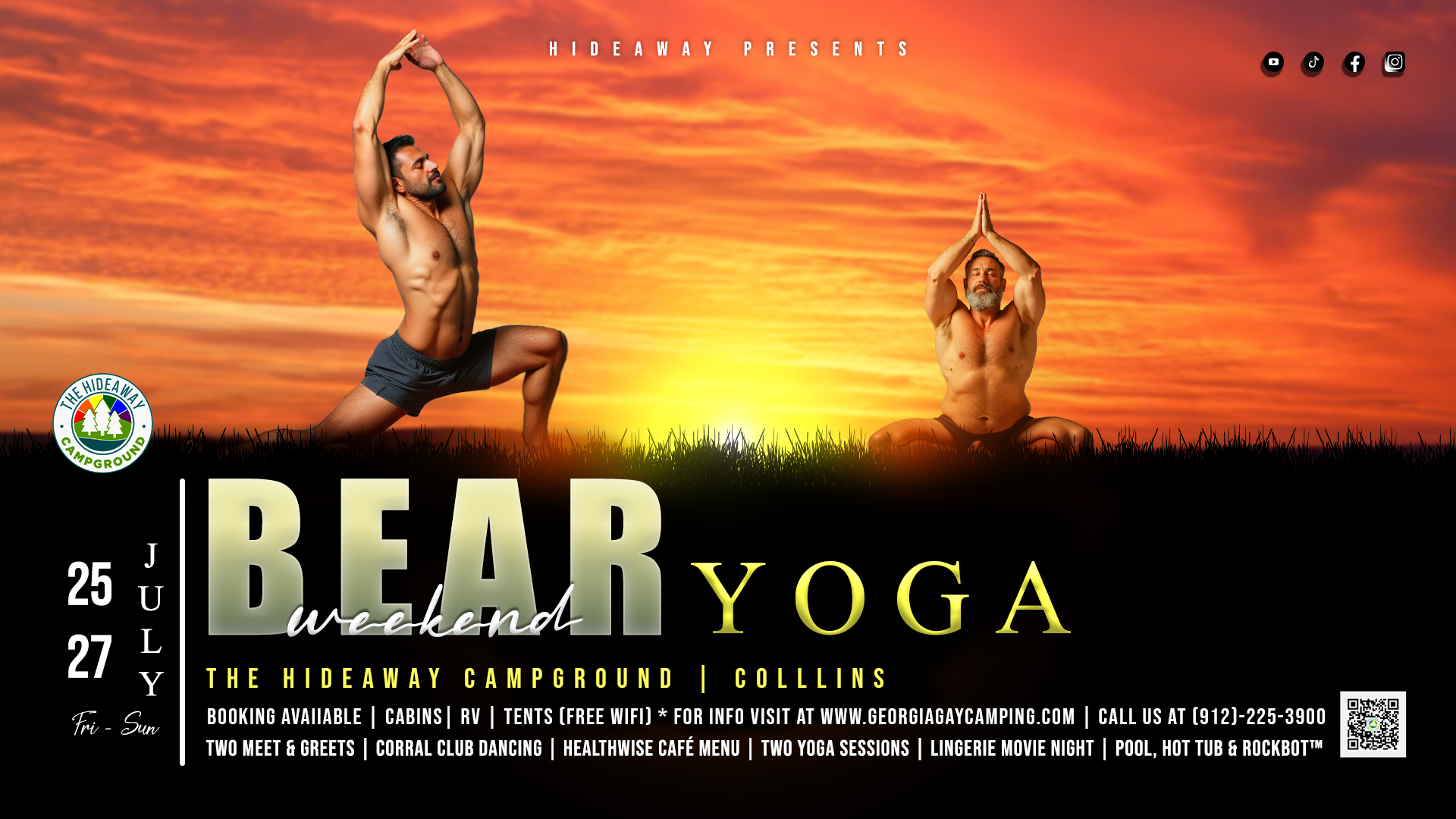 Bear Yoga poster