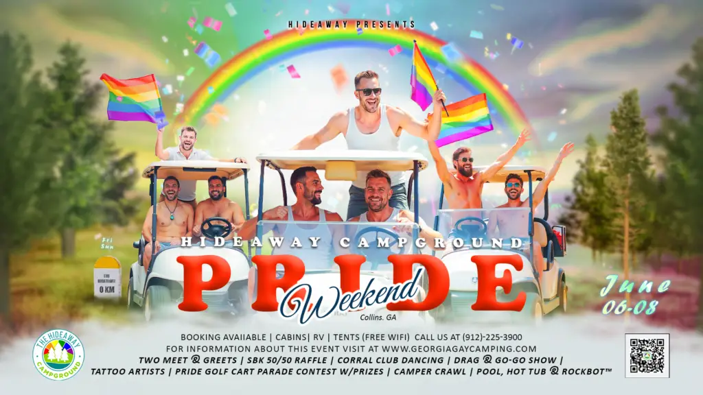 Hideaway Pride Weekend 2025 poster